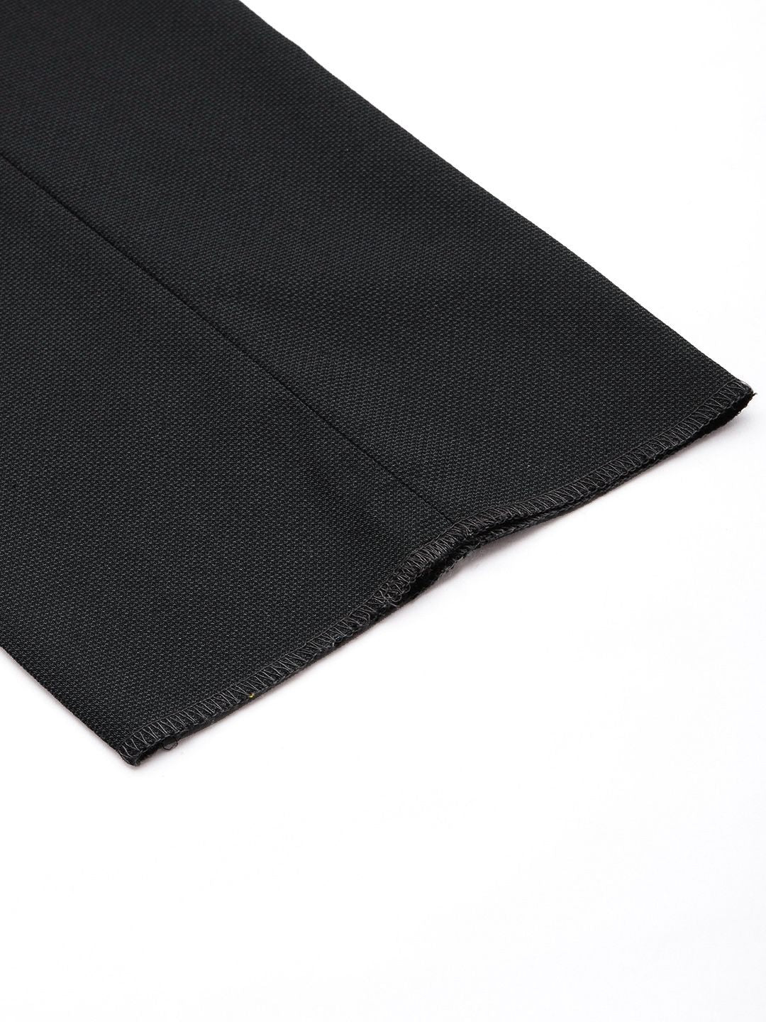 Raymond Men Self Design Mid-Rise Textured Slim Fit Formal Trousers