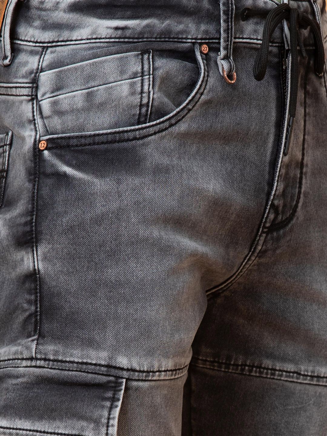 Being Human Mid-Rise Jogger Fit Cargo Jeans