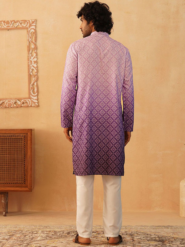 Jompers Ethnic Motifs Printed Straight Kurta with Pyjamas