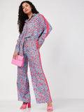 SASSAFRAS Abstract Printed Shirt With Trousers