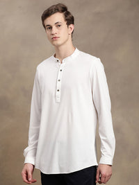 Turtle Men Band Collar Shirt