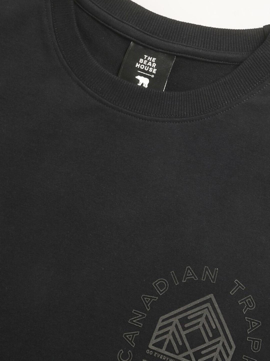 THE BEAR HOUSE Men Printed Loose Fit Cotton Pure Cotton T-Shirt