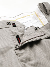 Raymond Men Checked Slim Fit Formal Trousers