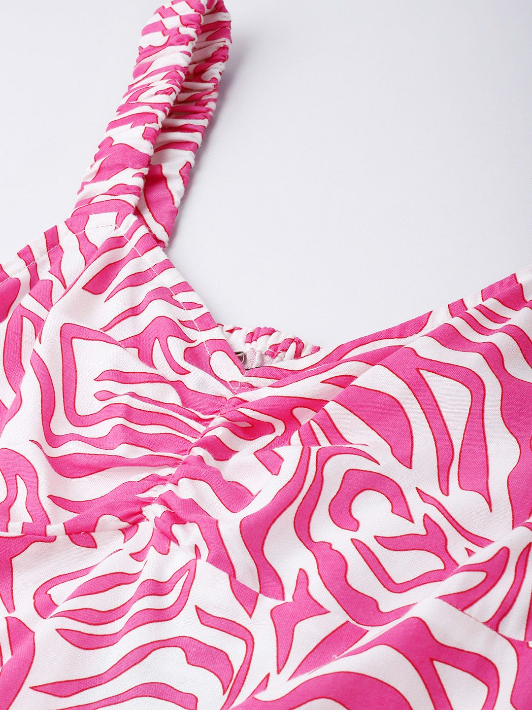 DressBerry Candy Swirl Abstract Print A-line Dress