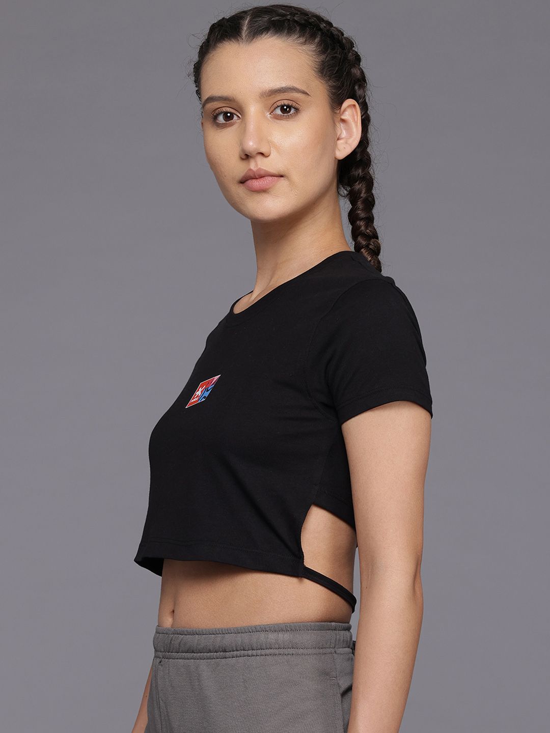 HRX by Hrithik Roshan Tie-Up Detail Lifestyle T-shirt