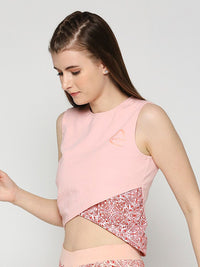 Being Human Floral Printed Round Neck Cotton Cropped T-shirt