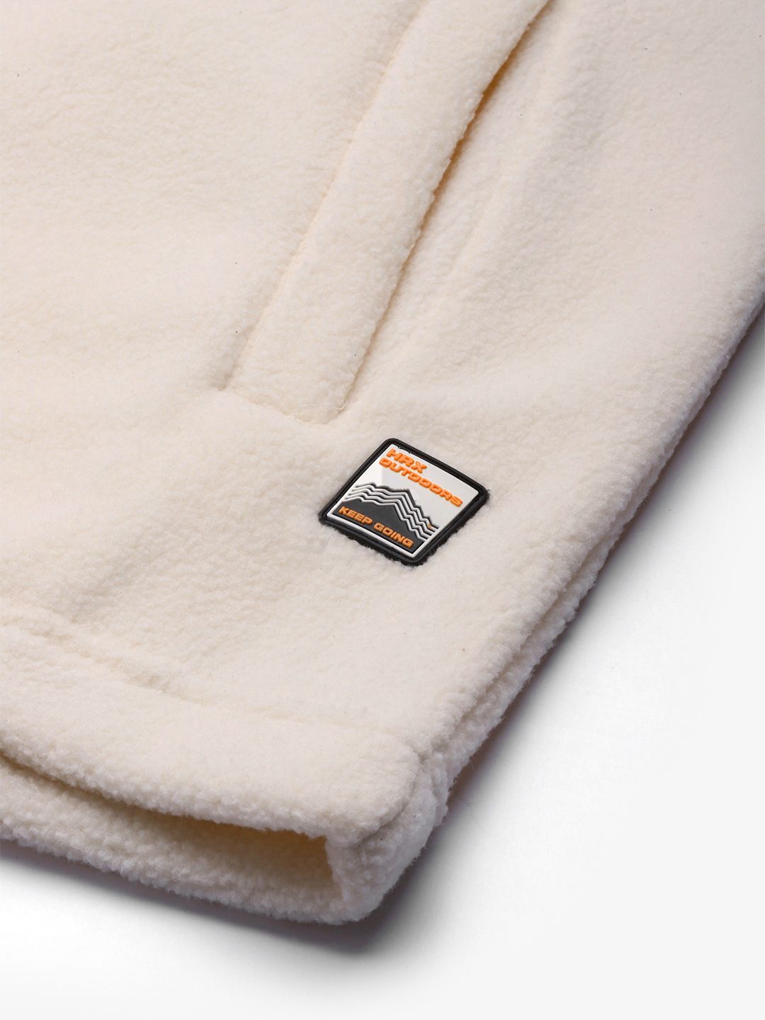 HRX by Hrithik Roshan Hooded Half-Zipper Sweatshirt