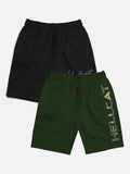 HELLCAT Boys Green Sports Shorts