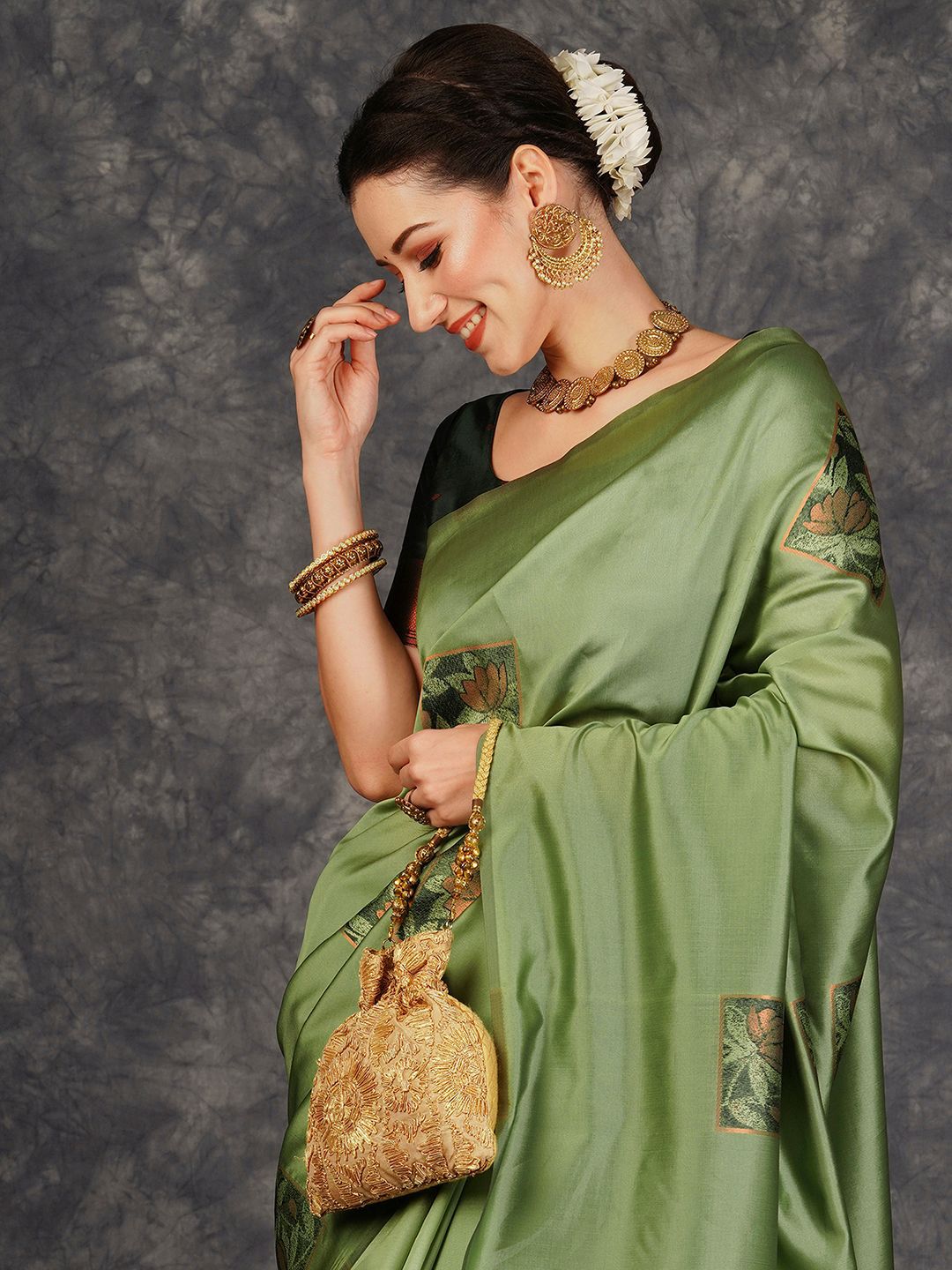 KALINI Woven Design Banarasi Saree