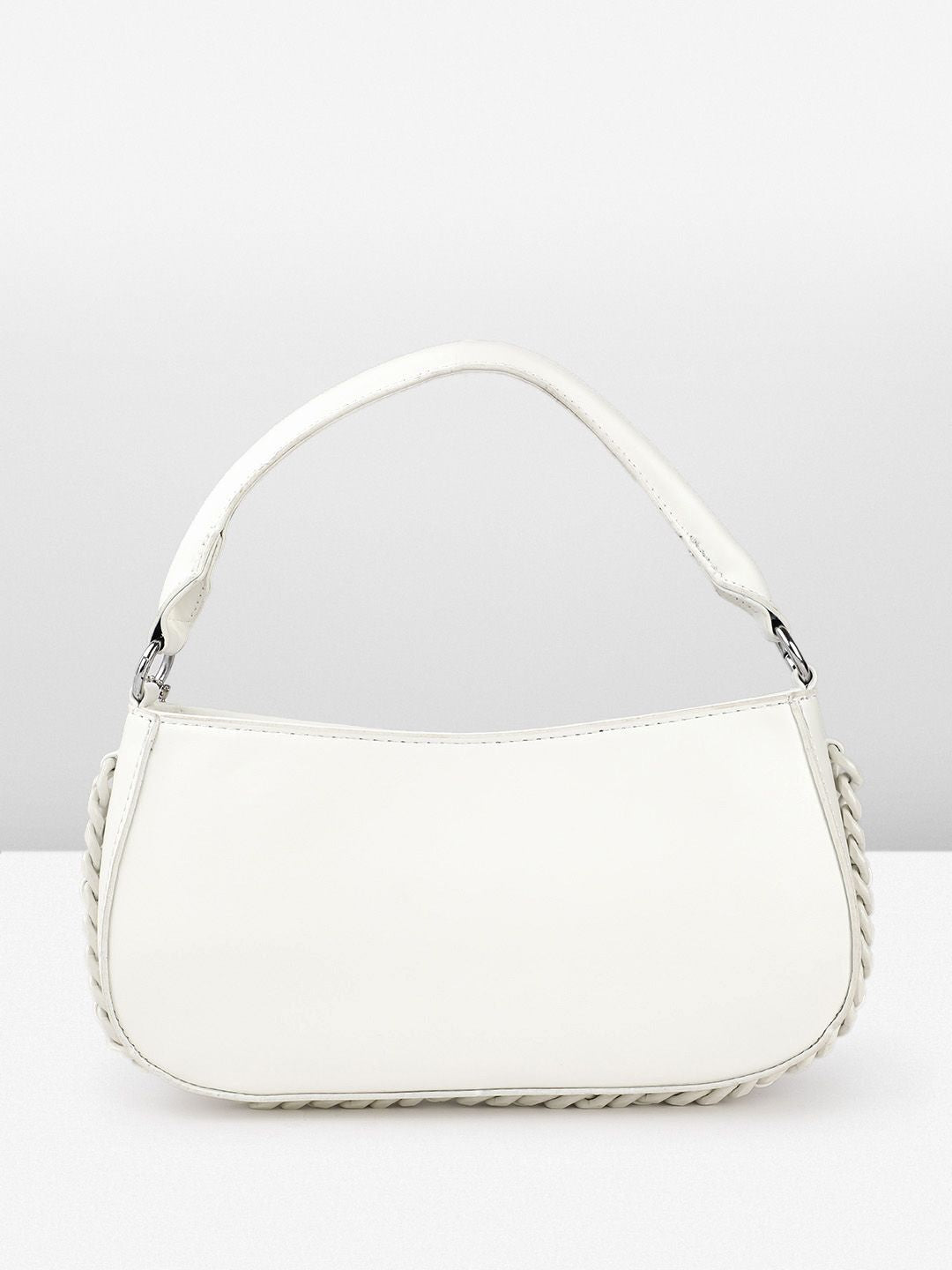 DressBerry Self Striped Structured Handheld Bag