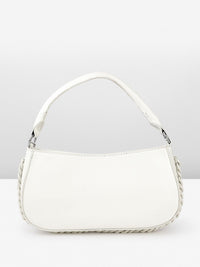 DressBerry Self Striped Structured Handheld Bag