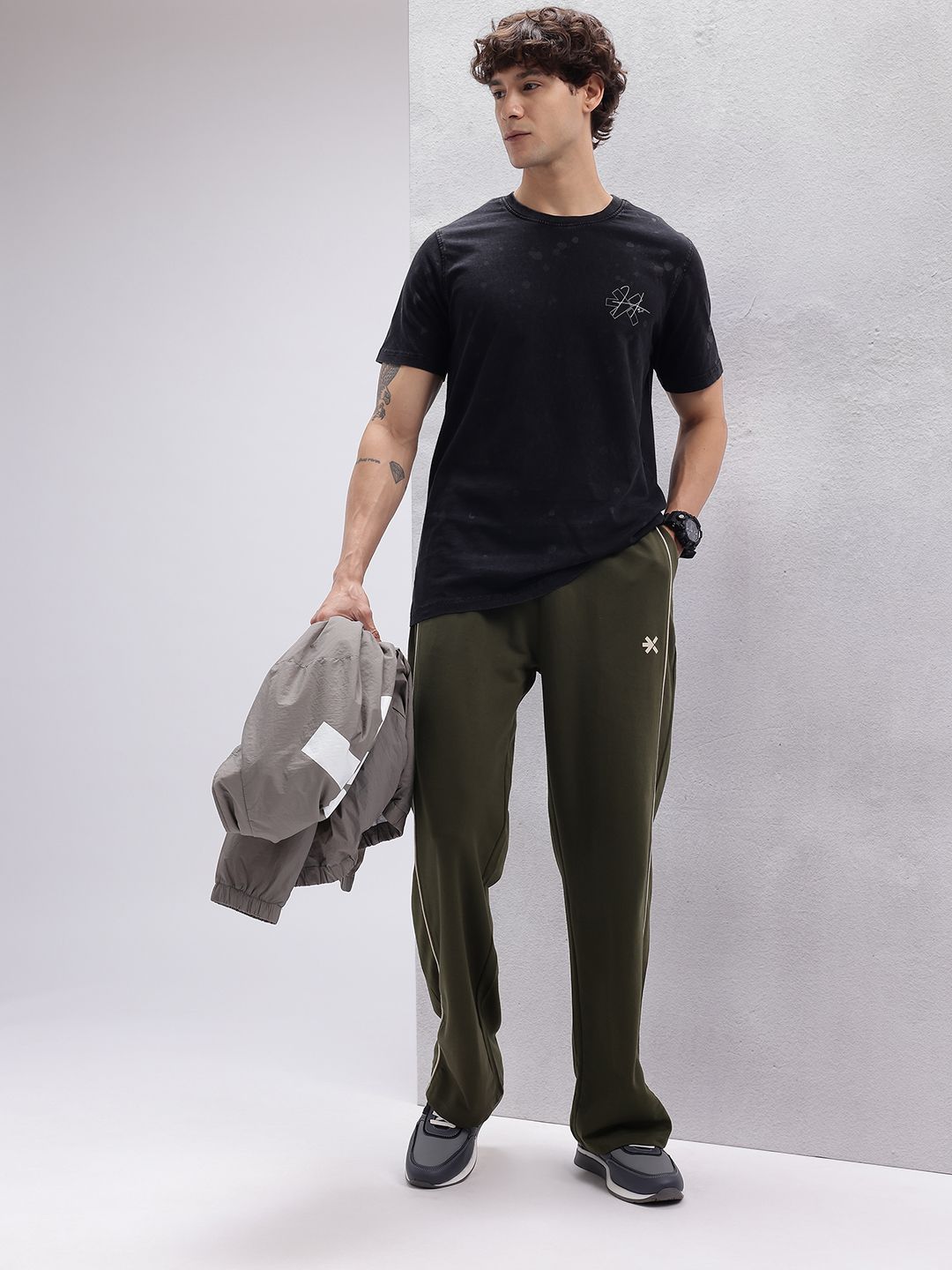 HRX by Hrithik Roshan Men Tie & Dye Pure Cotton T-shirt