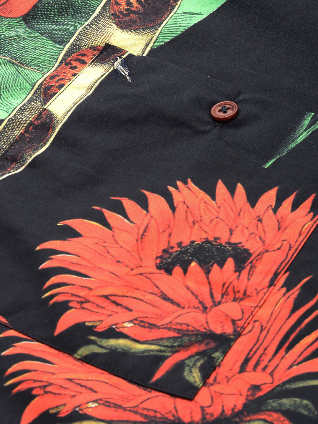 Mr Bowerbird Tailored Fit Floral Printed Pure Cotton Casual Shirt