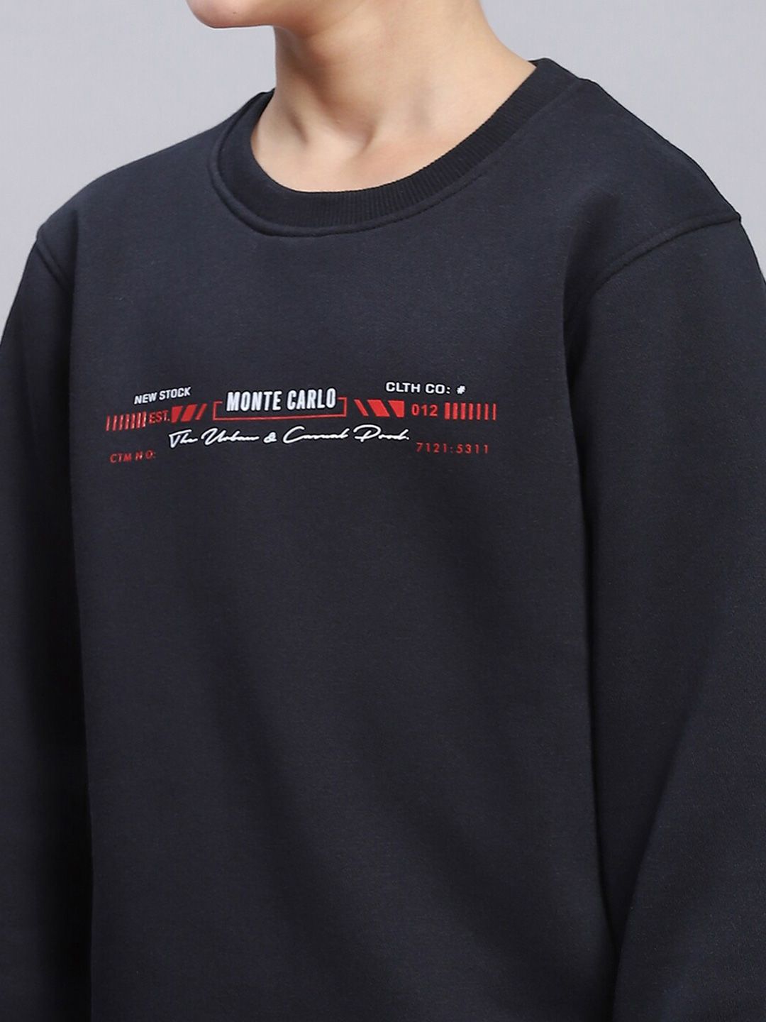 Monte Carlo Boys Typography Printed Pullover