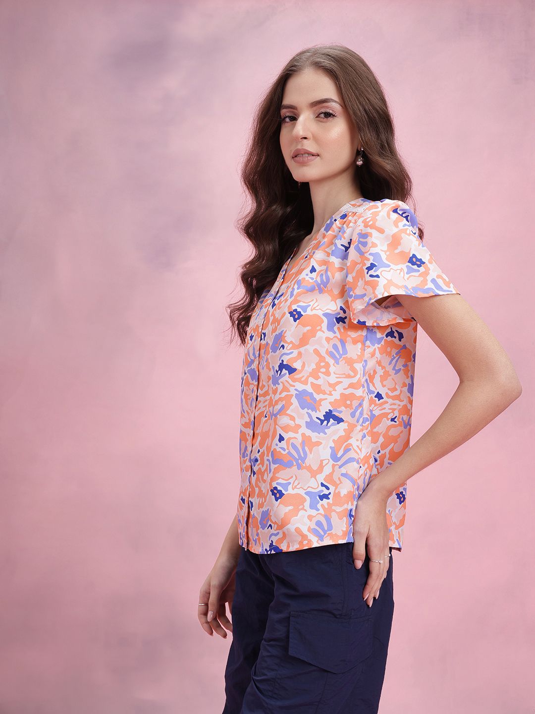 DressBerry Abstract Print Top