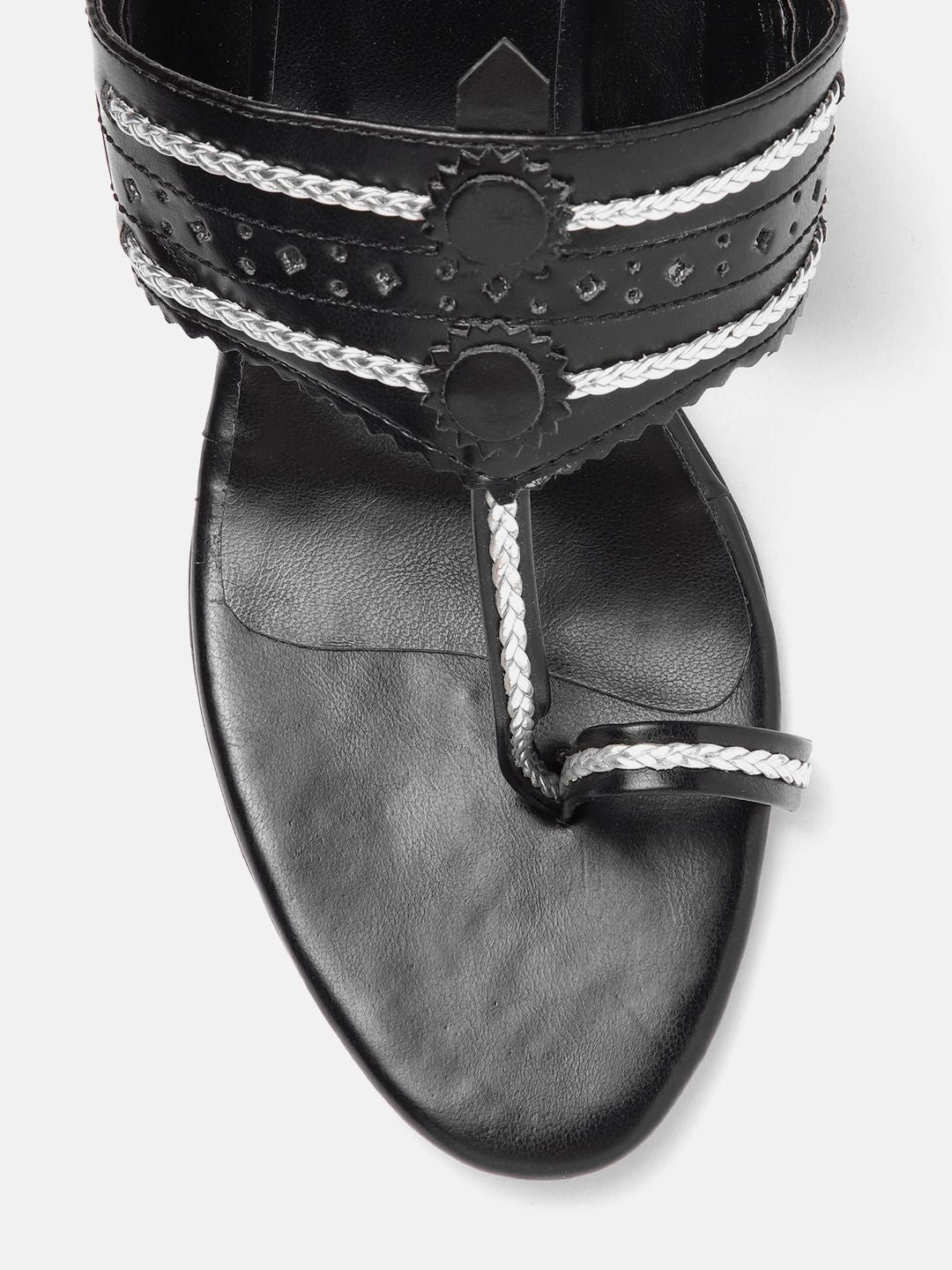 Anouk Woven Ethnic Block Heels with Tassels