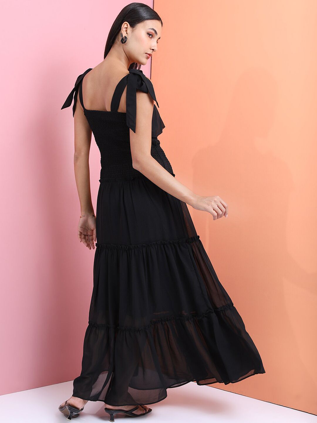 Tokyo Talkies Tiered Fit And Flare Dress