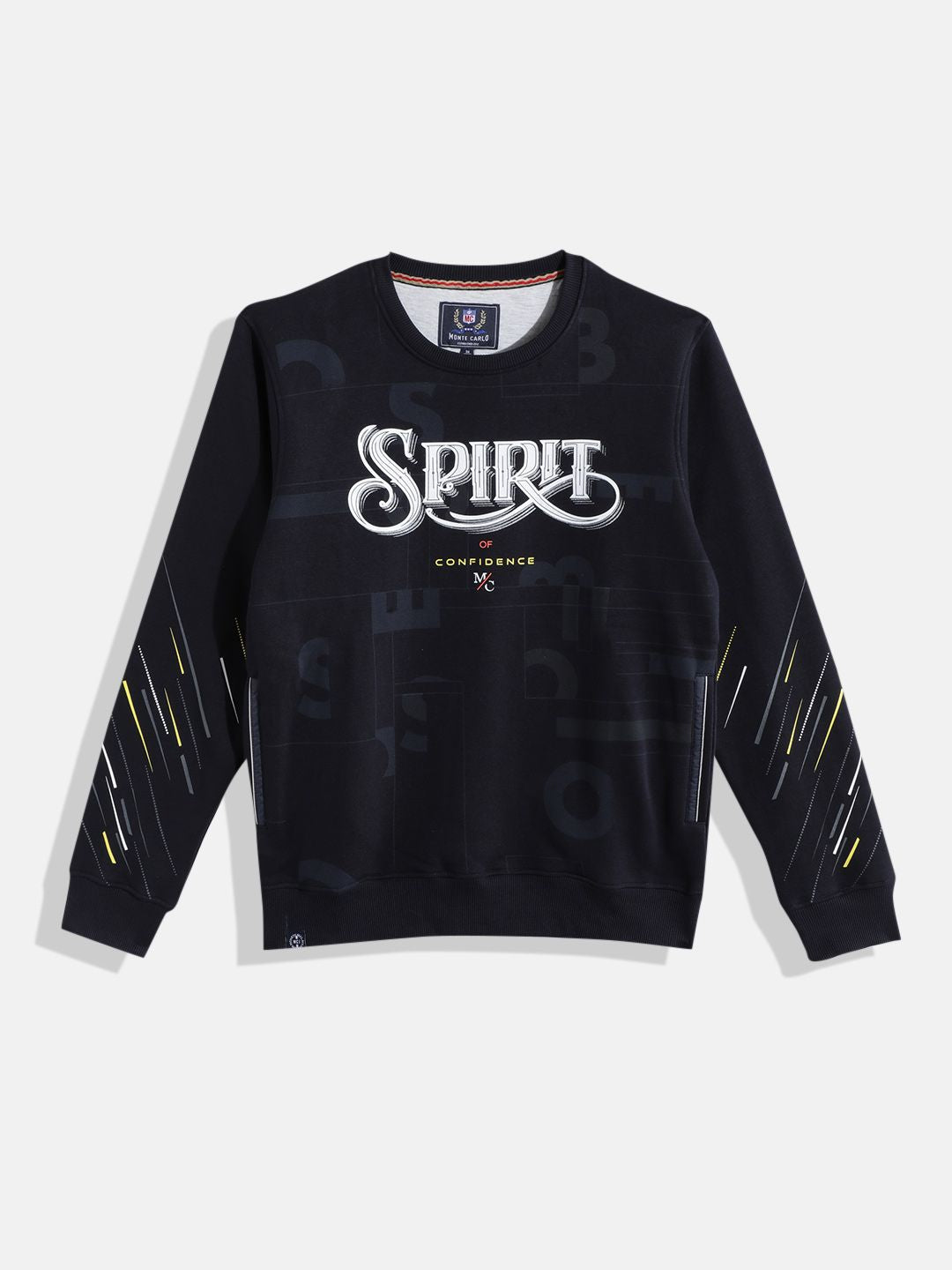 Monte Carlo Boys Typography Printed Sweatshirt