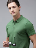 SPYKAR Men Polo Collar Pure Cotton Slim Fit T-shirt