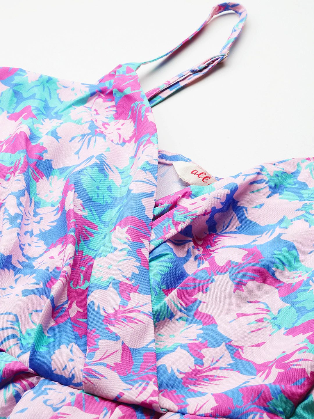 all about you Floral Print Asymmetric Wrap Dress