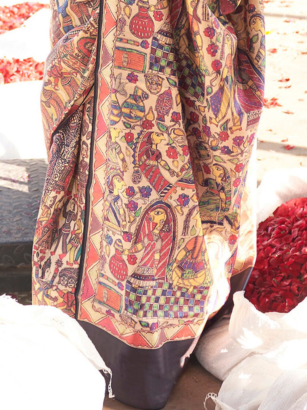 Saree mall Ethnic Motifs Printed Baluchari Sarees