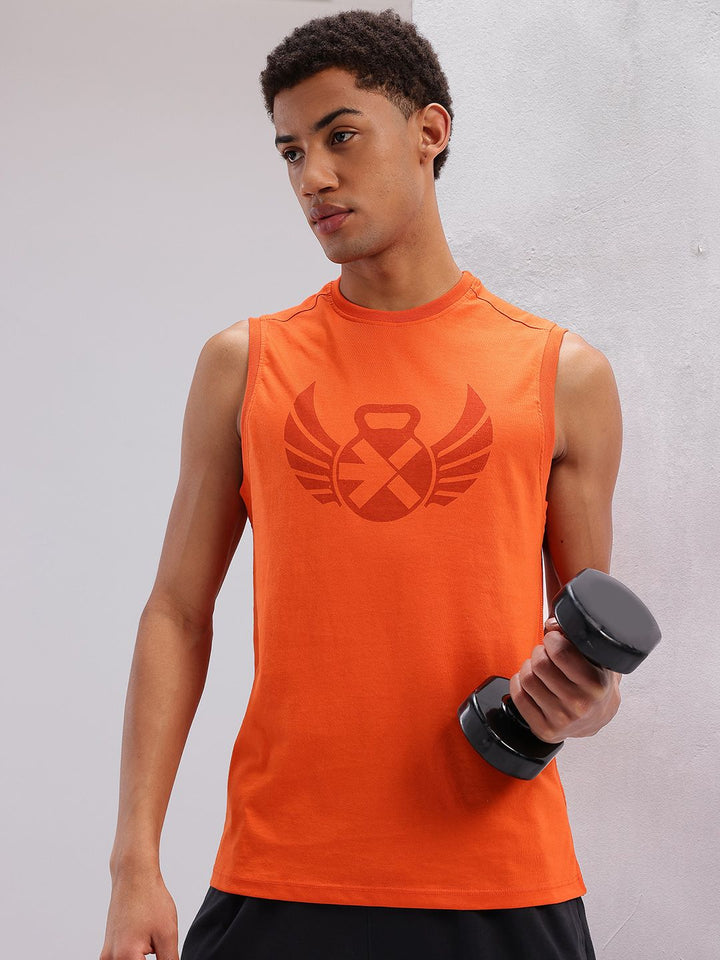 HRX by Hrithik Roshan Brand Logo Printed Training T-shirt