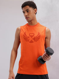 HRX by Hrithik Roshan Brand Logo Printed Training T-shirt