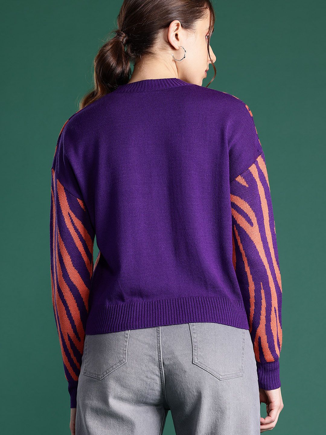 DressBerry Animal Design Acrylic Pullover