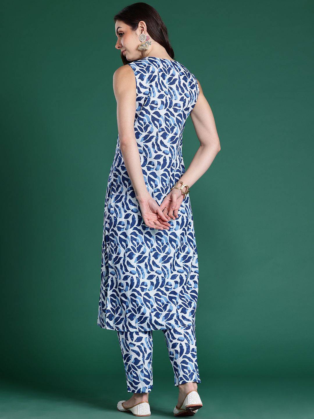 Indo Era Printed Pure Cotton Kurta with Trousers