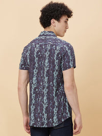 Being Human Slim Fit Abstract Printed Casual Shirt