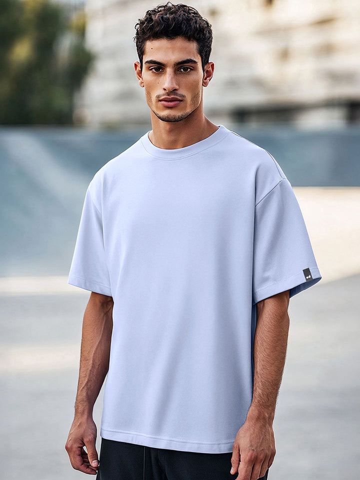 Bewakoof Drop-Shoulder Sleeves Oversized Cotton T-shirt