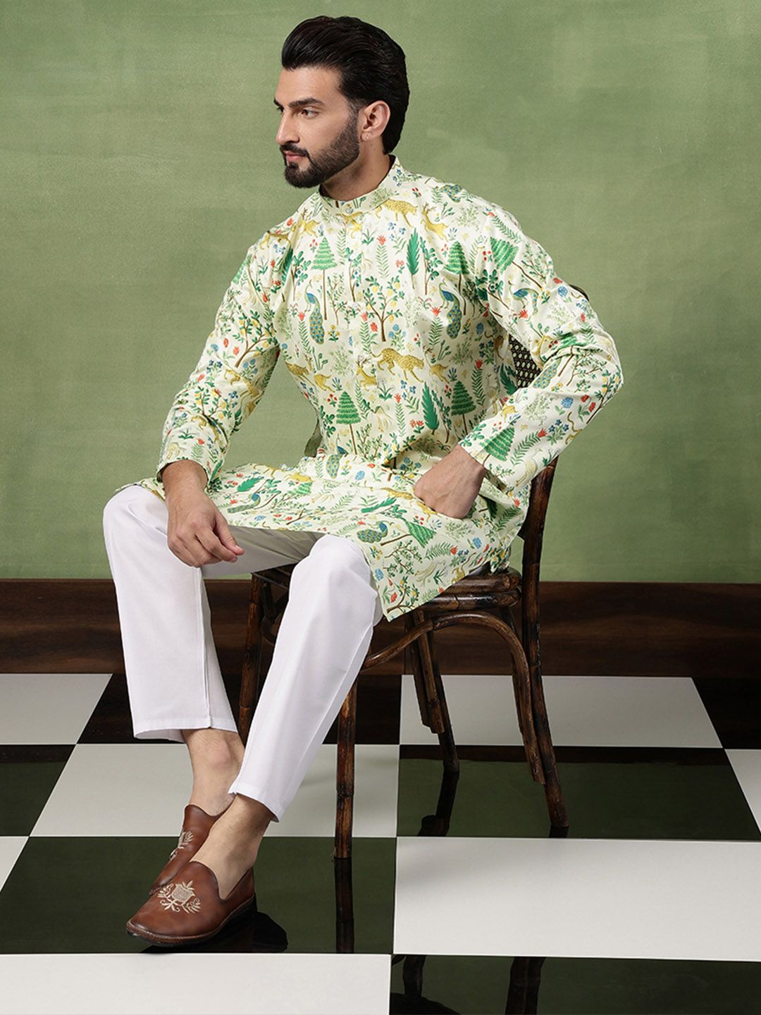 SOJANYA Men Printed Kurta