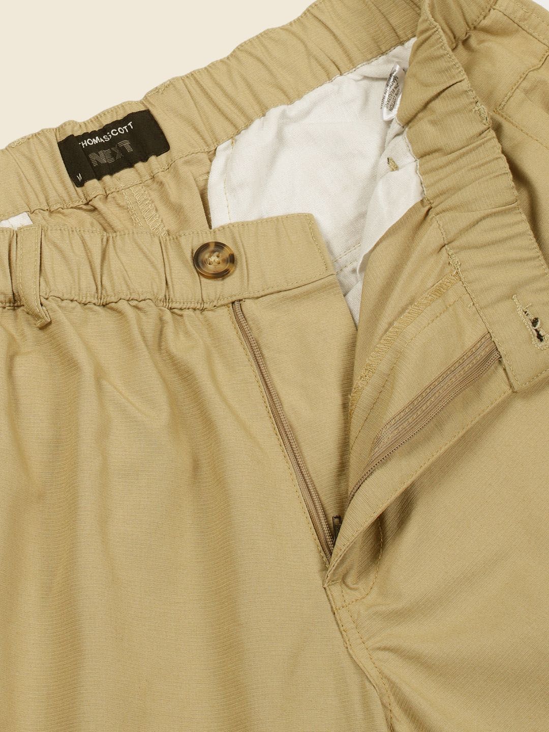Thomas Scott Men Smart Regular Fit Cargos Trousers