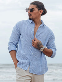 Powerlook Men Micro Checks Opaque Checked Casual Shirt