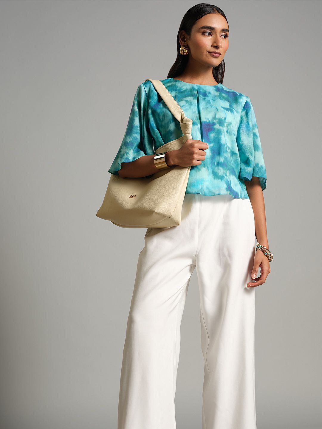 AND Tie and Dye Kimono Sleeve Top