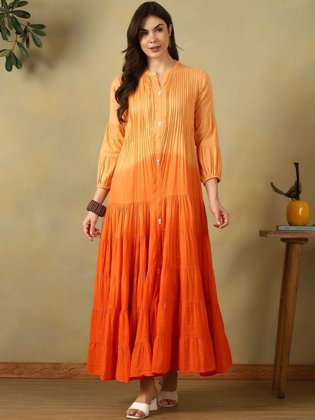 Mamicha Tie and Dye Dyed Maxi Dress