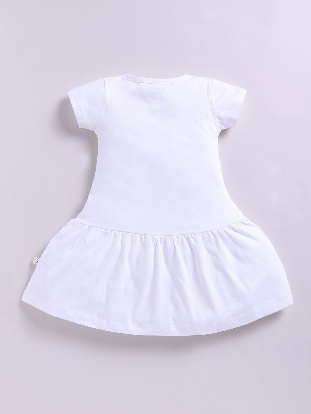 Happy Faces Girls Peanuts Printed Pure Cotton Fit & Flare Dress