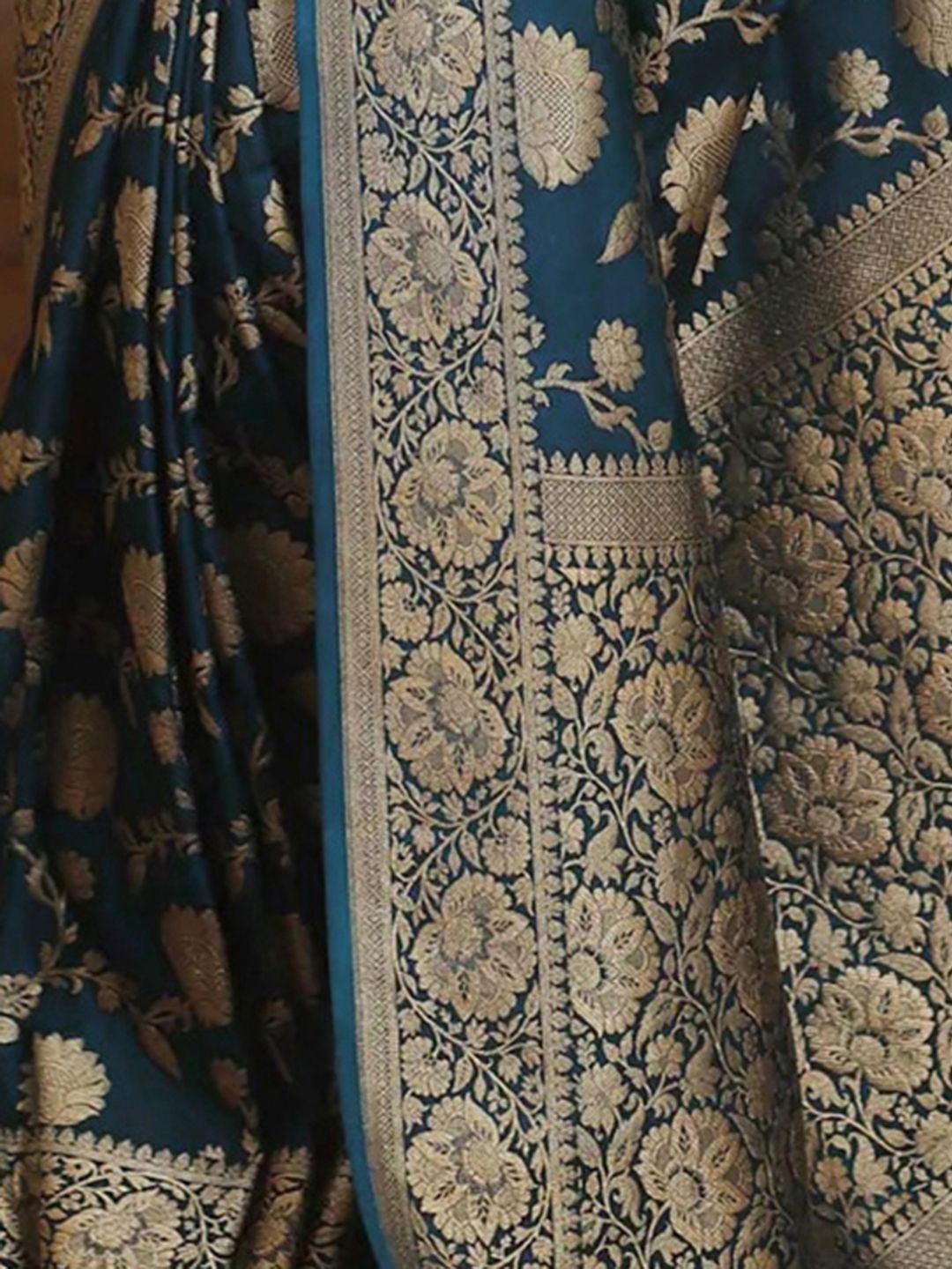 KALINI Ethnic Motifs Zari Banarasi Saree