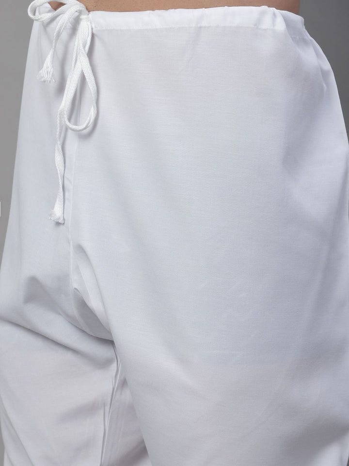 SOJANYA Ethnic Motifs Embroidered Sequinned Pure Cotton Kurta