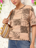 DressBerry Elevated Basics Printed T-shirt
