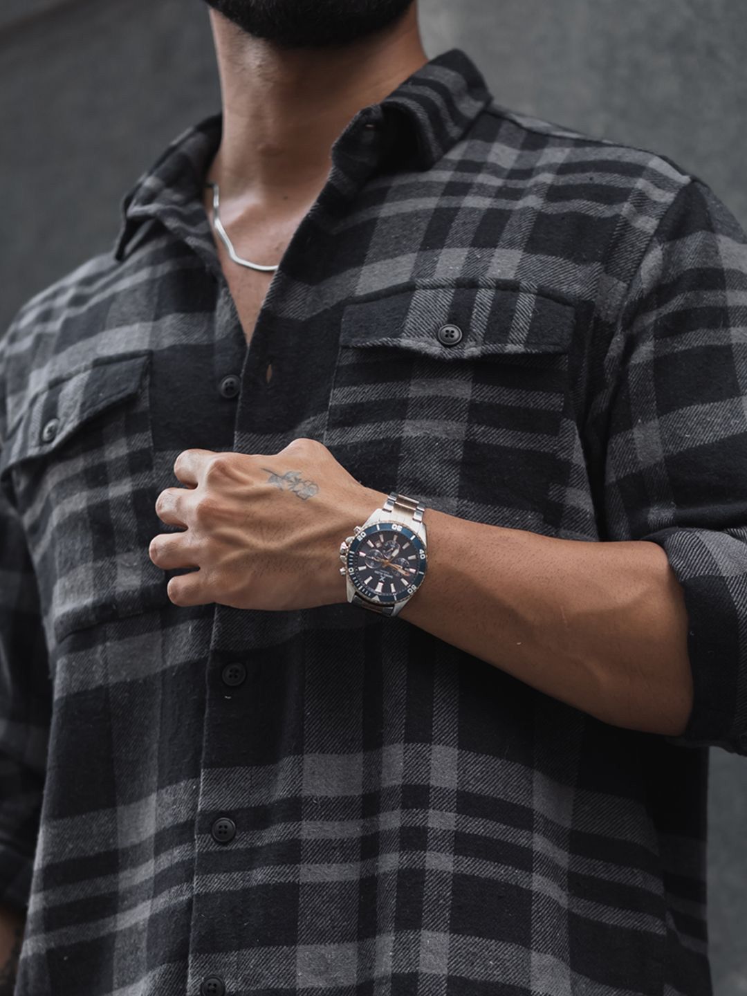 Powerlook Men Tartan Checks Opaque Checked Casual Shirt