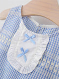 YK Checked Sheath Dress