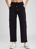 SPYKAR Women Regular Fit Mid Rise Track Pants