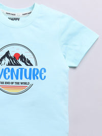 Happy Faces Kids Boys Graphic Printed Pure Cotton T-Shirt