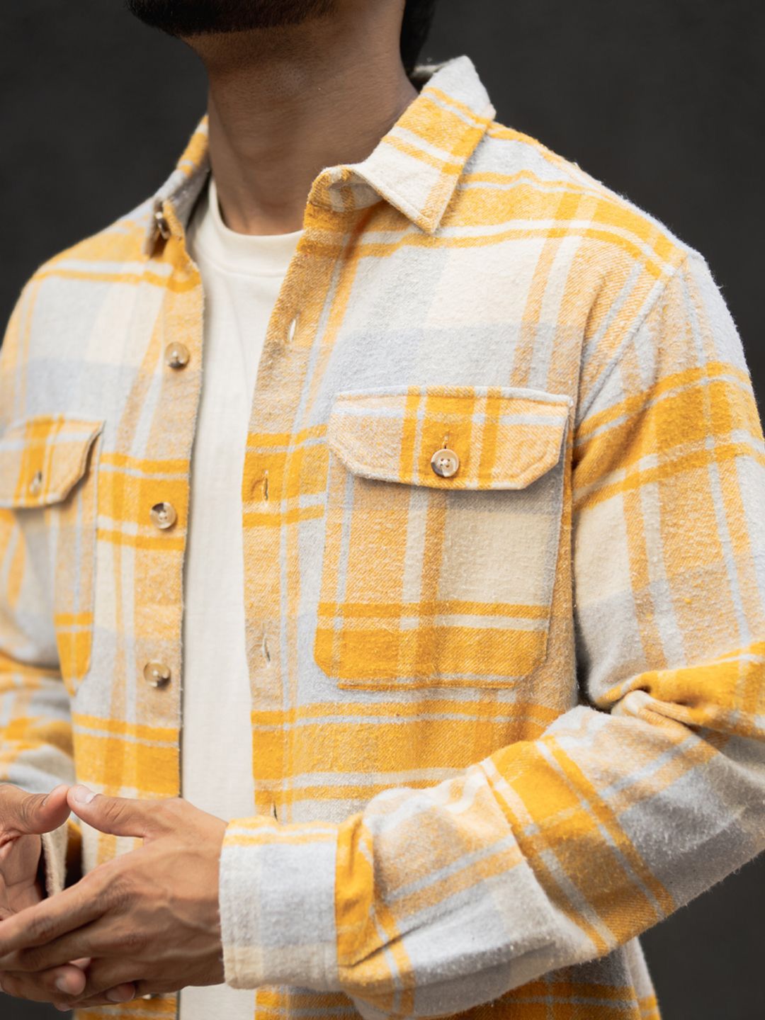 Powerlook  Checked Casual Shirt