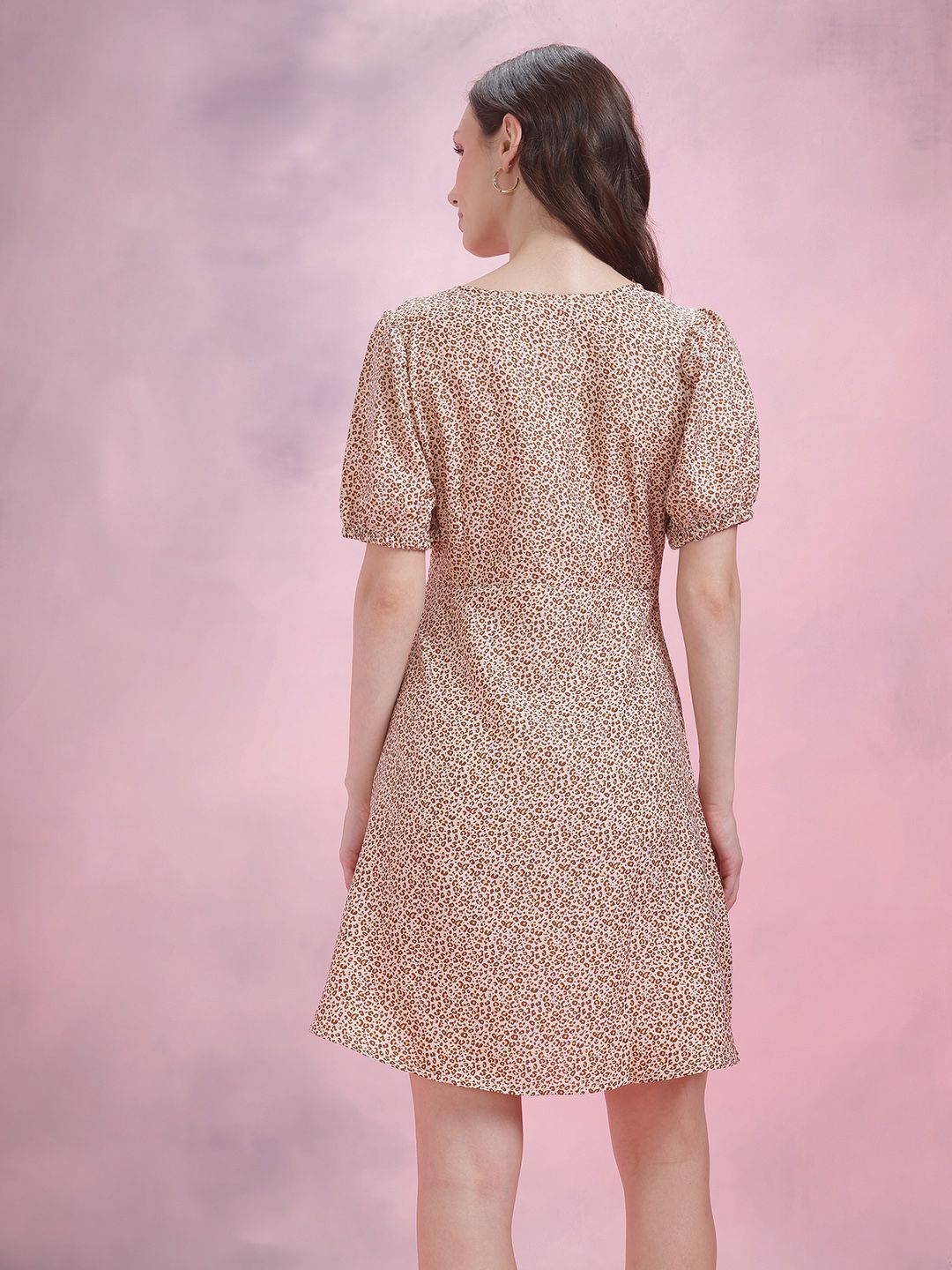 DressBerry Animal Skin Printed A-Line Dress