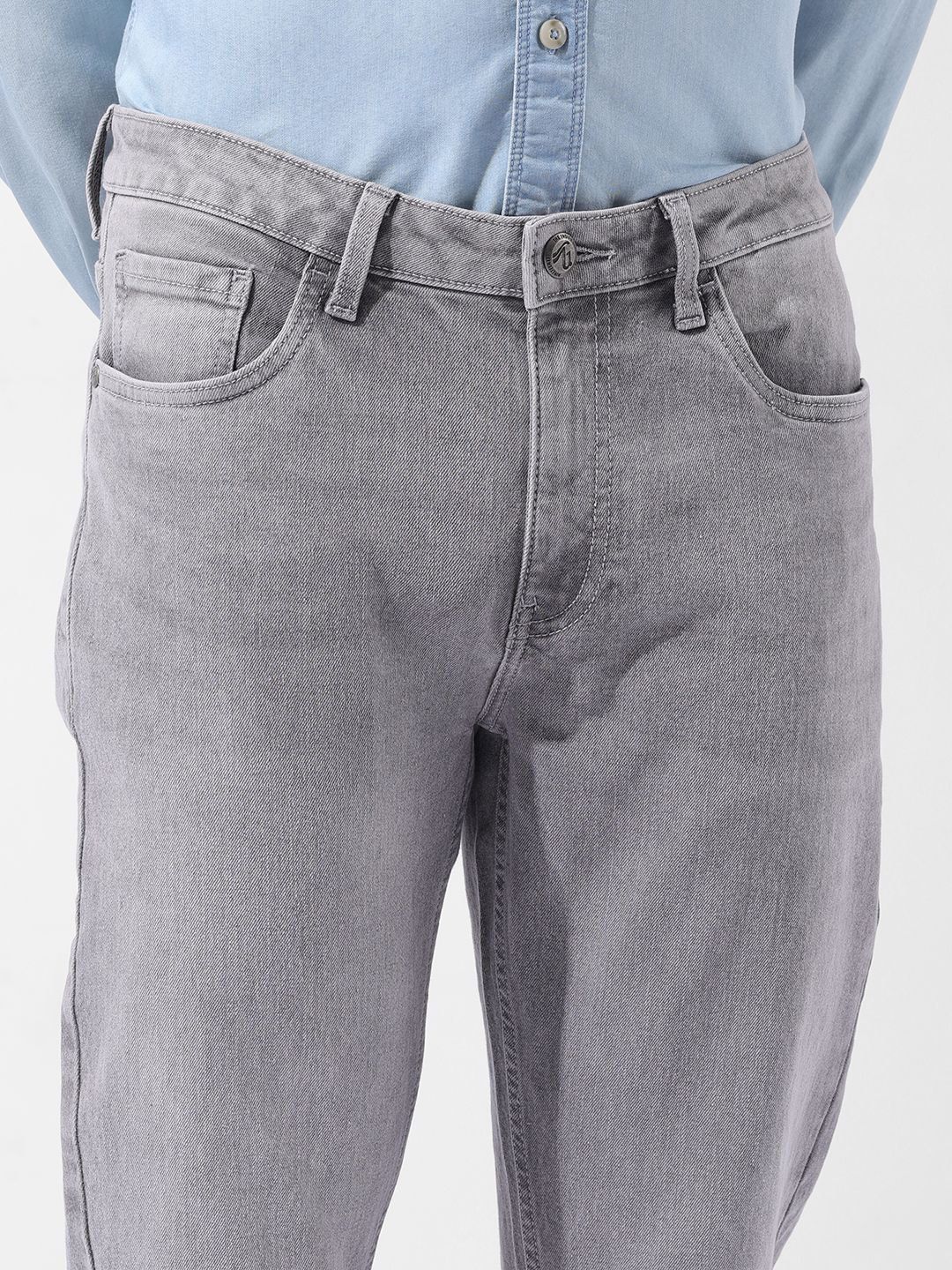 The Indian Garage Co Men Slim Fit Mid-Rise Stretchable Jeans