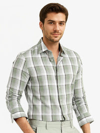 RARE RABBIT Men Comfort Opaque Checked Casual Shirt