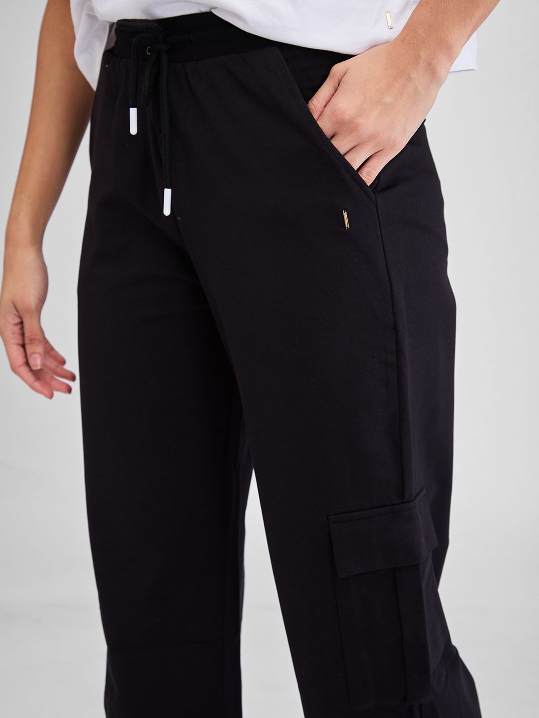 SPYKAR Women Regular Fit Mid Rise Track Pants