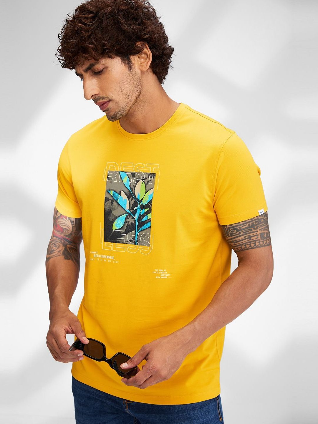 SPYKAR Men Applique Slim Fit T-shirt
